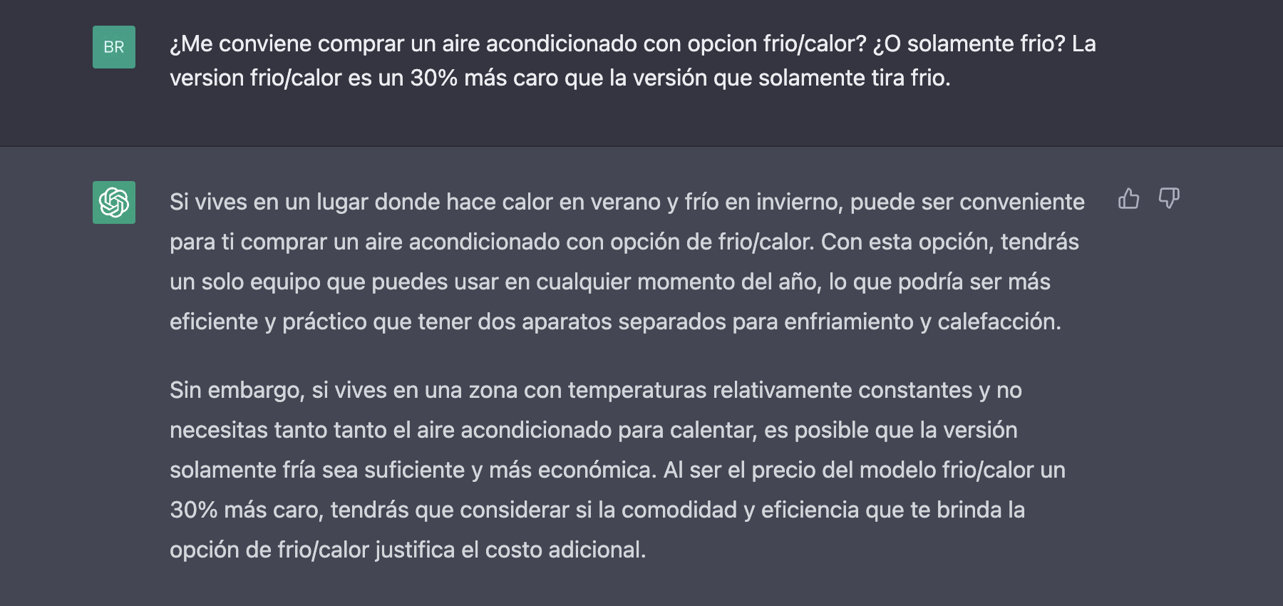 Pedir consejos de compra